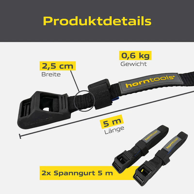 Horntools - Spanbanden 5m - Afbeelding 9
